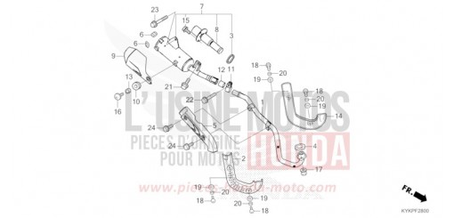 EXHAUST MUFFLER CRF110FP de 2023